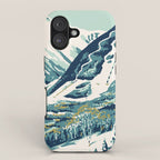 2021 Ski Stowe Vermont Vintage Poster  iPhone Case Gallery Image 1