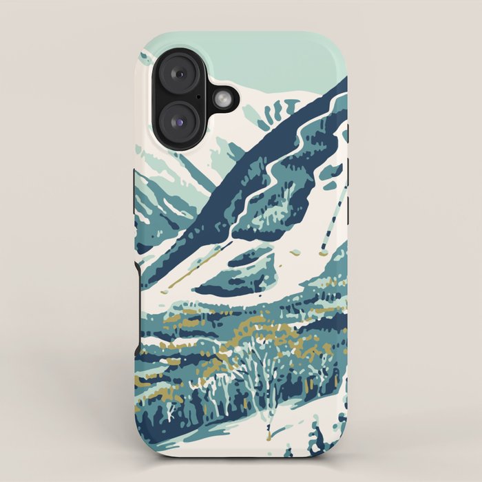2021 Ski Stowe Vermont Vintage Poster  iPhone Case Gallery Image 1