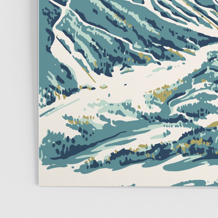 2021 Ski Stowe Vermont Vintage Poster  Poster Gallery Image 3