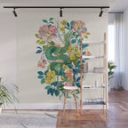 Floral Dragon Wall Mural Gallery Image 1