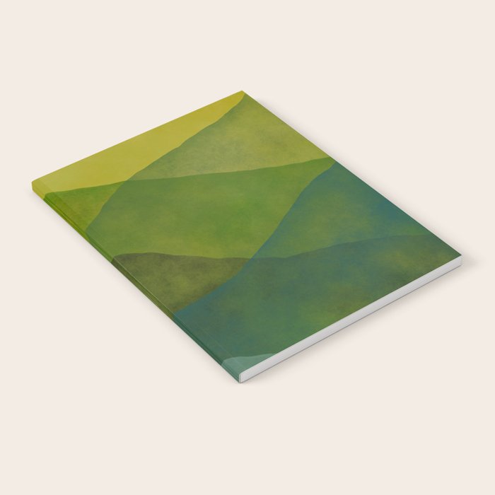 Abstract  Art Print - Watercolor Mountain #7 Notebook Gallery Image 1