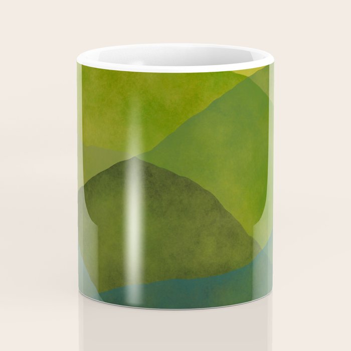 Abstract  Art Print - Watercolor Mountain #7 Coffee Mug Gallery Image 4