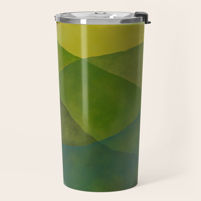 Abstract  Art Print - Watercolor Mountain #7 Travel Mug Gallery Image 2