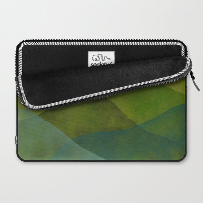 Abstract  Art Print - Watercolor Mountain #7 Laptop Sleeve Gallery Image 2