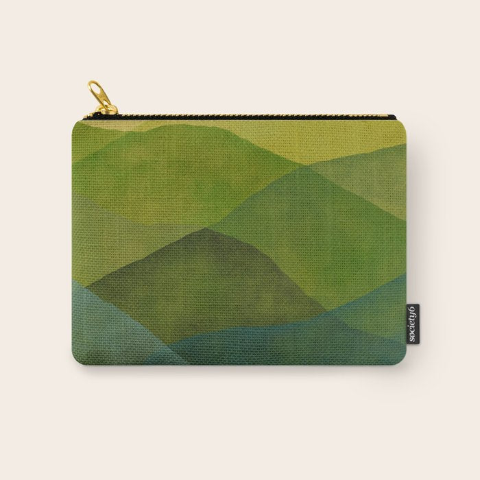 Abstract  Art Print - Watercolor Mountain #7 Carry All Pouch Gallery Image 1