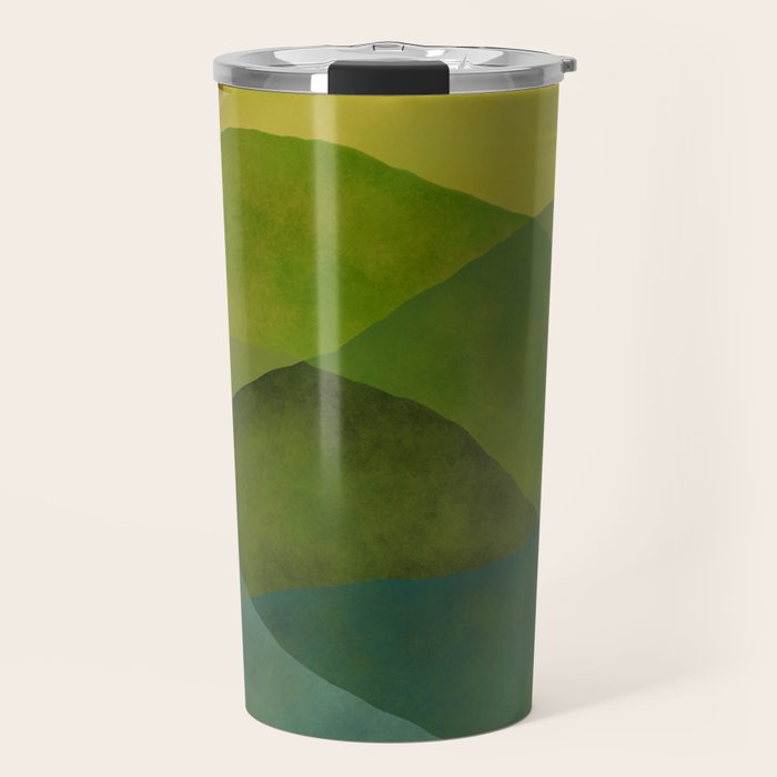 Abstract  Art Print - Watercolor Mountain #7 Travel Mug Gallery Image 1