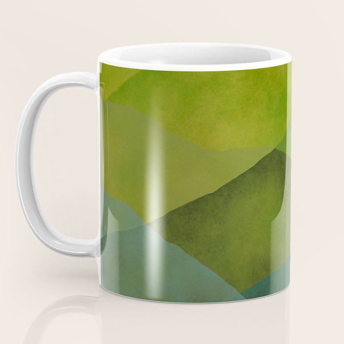 Abstract  Art Print - Watercolor Mountain #7 Coffee Mug Gallery Image 3