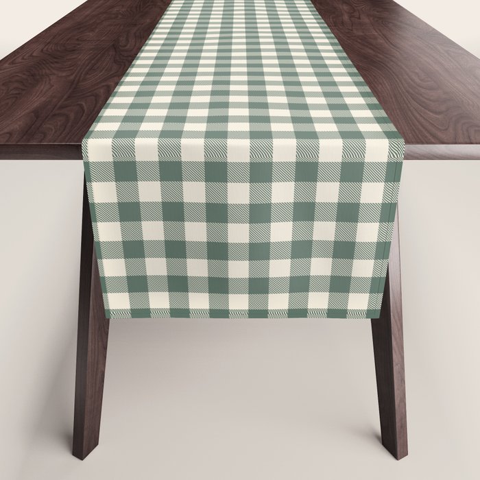 green gingham Table Runner Gallery Image 1