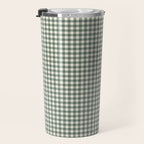 green gingham Travel Mug Gallery Image 3