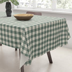 green gingham Tablecloth Gallery Image 3
