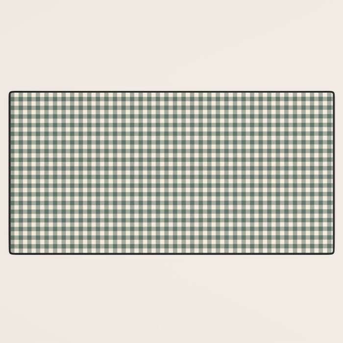 green gingham Desk Mat Gallery Image 3