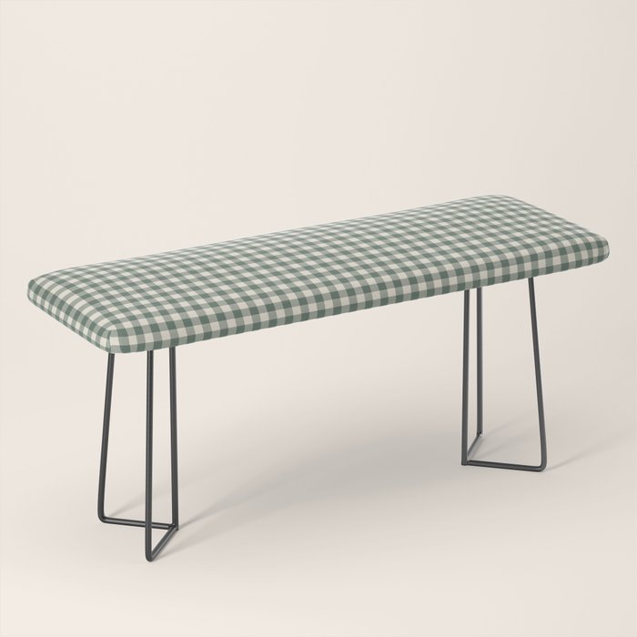 green gingham Bench Gallery Image 1
