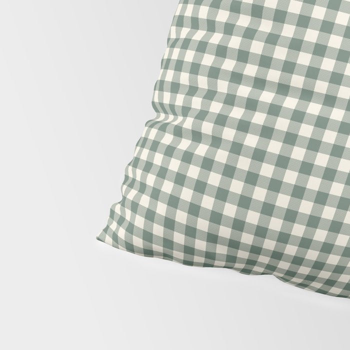 green gingham Pillow Sham Gallery Image 4