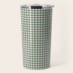 green gingham Travel Mug Gallery Image 1