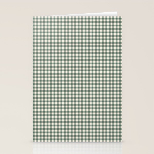 green gingham Stationery Card Gallery Image 2
