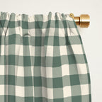 green gingham Window Curtain Gallery Image 2