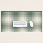 green gingham Desk Mat Gallery Image 1