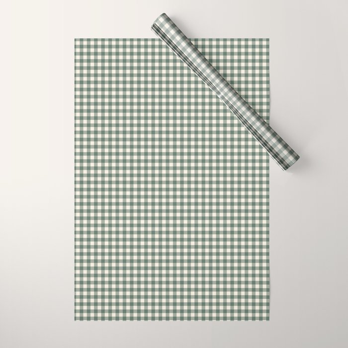 green gingham Wrapping Paper Gallery Image 1