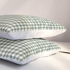 green gingham Pillow Sham Gallery Image 3