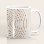 Burnt Orange Line Art Coffee Mug Gallery Image 1
