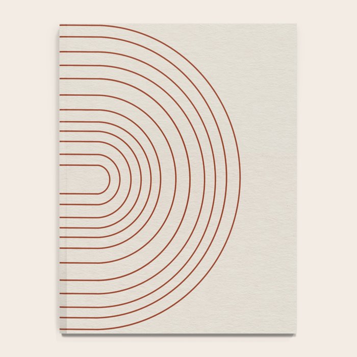 Burnt Orange Line Art Notebook Gallery Image 4