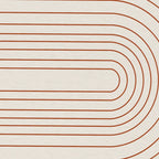 Burnt Orange Line Art Coffee Mug Gallery Image 2