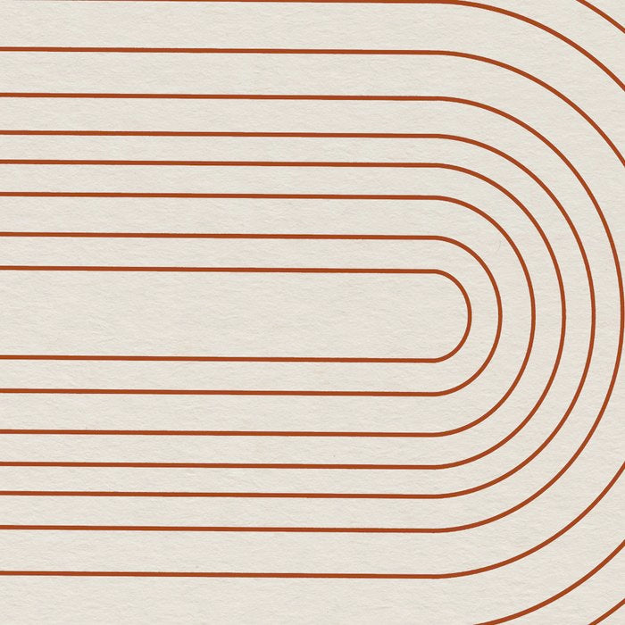 Burnt Orange Line Art Coffee Mug Gallery Image 2