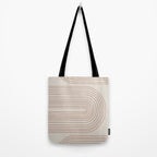 Burnt Orange Line Art Tote Bag Gallery Image 2