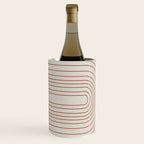 Burnt Orange Line Art Wine Chiller Gallery Image 1