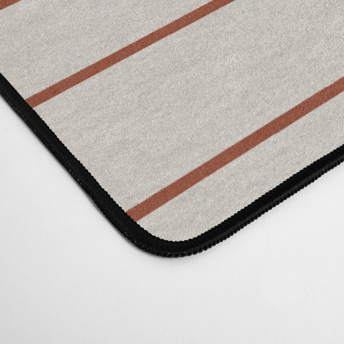 Burnt Orange Line Art Desk Mat Gallery Image 4