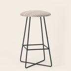Burnt Orange Line Art Stool Gallery Image 1