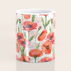 Summer Botanical Poppies Field Coffee Mug Gallery Image 4