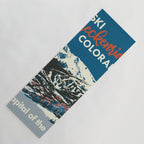 Blue Breckenridge Vintage Ski Poster Yoga Mat Gallery Image 1