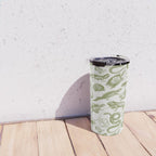 Reptiles and Amphibians Vintage Chic Monochromatic Pattern  Travel Mug Gallery Image 4