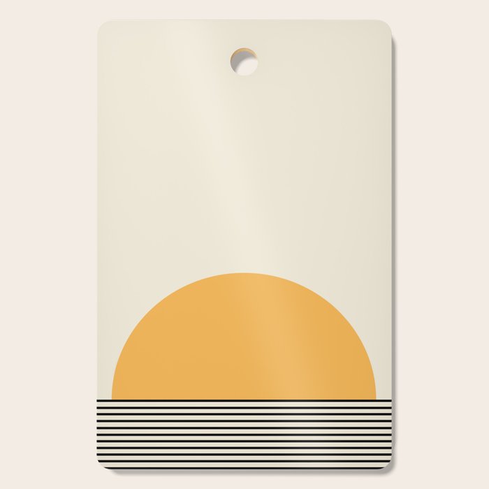 Sunrise / Sunset VI - Yellow & Black Cutting Board Gallery Image 1
