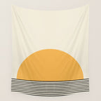 Sunrise / Sunset VI - Yellow & Black Wall Tapestry Gallery Image 4