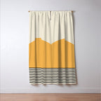 Sunrise / Sunset VI - Yellow & Black Window Curtain Gallery Image 3