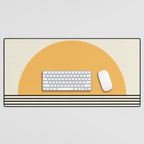 Sunrise / Sunset VI - Yellow & Black Desk Mat Gallery Image 1