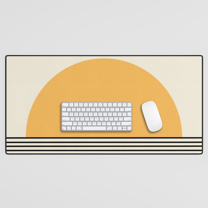 Sunrise / Sunset VI - Yellow & Black Desk Mat Gallery Image 1