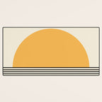 Sunrise / Sunset VI - Yellow & Black Desk Mat Gallery Image 3
