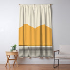 Sunrise / Sunset VI - Yellow & Black Window Curtain Gallery Image 5