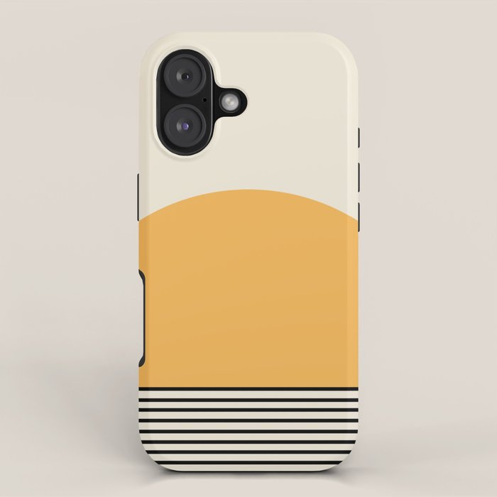 Sunrise / Sunset VI - Yellow & Black iPhone Case Gallery Image 1