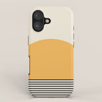 Sunrise / Sunset VI - Yellow & Black iPhone Case Gallery Image 1