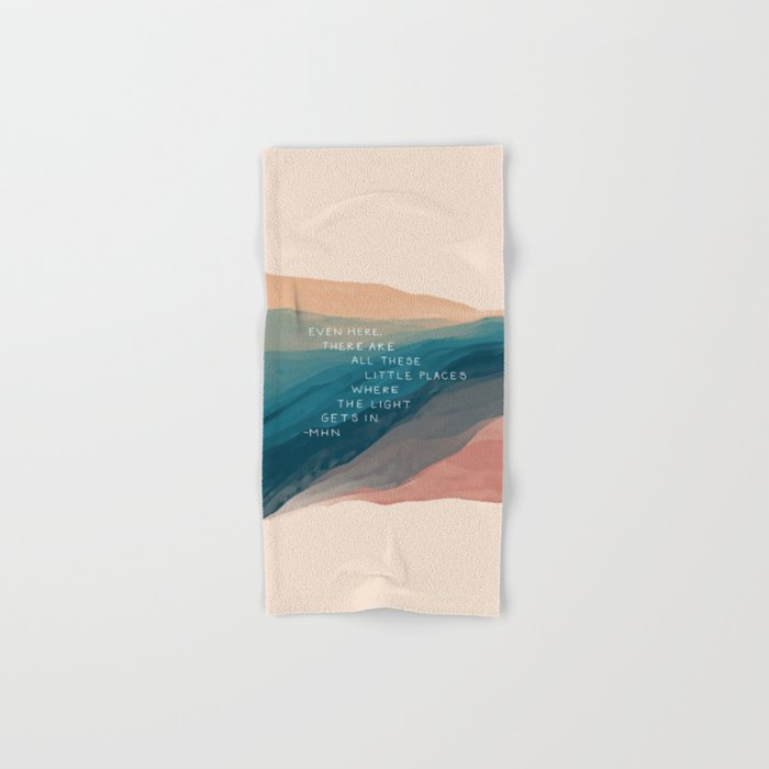 "Even Here, There Are All These Little Places Where The Light Gets In." Bath Towel Gallery Image 1