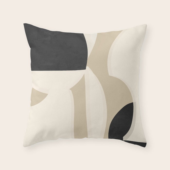 Minimal Abstraction 7 Throw Pillow Gallery Image 1