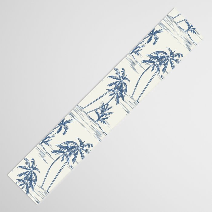 Blue Beach Pattern Table Runner Gallery Image 3