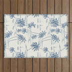 Blue Beach Pattern Outdoor Rug Gallery Image 1