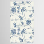 Blue Beach Pattern Tablecloth Gallery Image 2