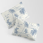Blue Beach Pattern Pillow Sham Gallery Image 3