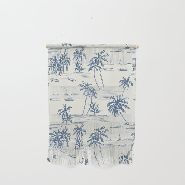 Blue Beach Pattern Wall Hanging Gallery Image 1